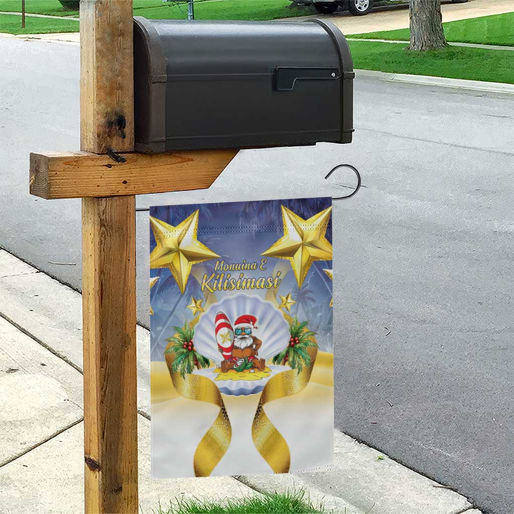 Niue Christmas Garden Flag Seashell Santa Beach Vibes - Polynesian Pride