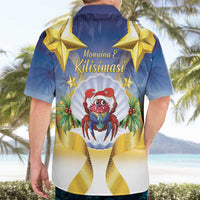 Niue Christmas Hawaiian Shirt Seashell Santa Beach Vibes - Polynesian Pride