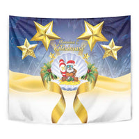 Niue Christmas Tapestry Seashell Santa Beach Vibes - Polynesian Pride