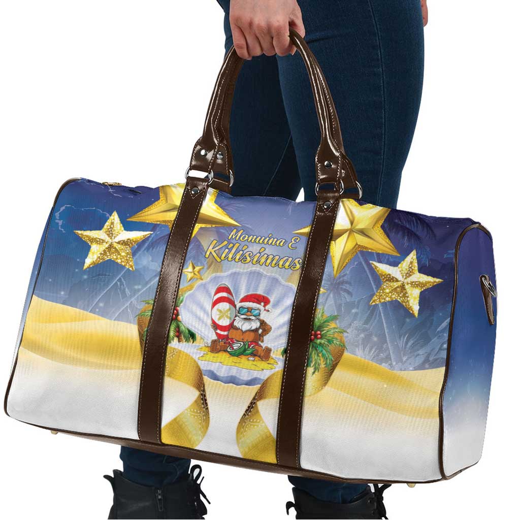 Niue Christmas Travel Bag Seashell Santa Beach Vibes - Polynesian Pride