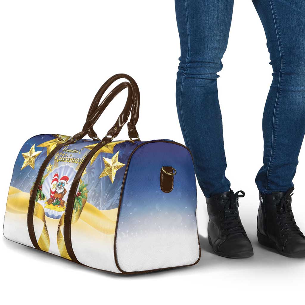 Niue Christmas Travel Bag Seashell Santa Beach Vibes - Polynesian Pride