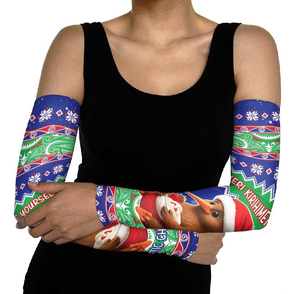 New Zealand Christmas Arm Sleeves Have Yourself A Kiwi-tastic Christmas - Polynesian Pride