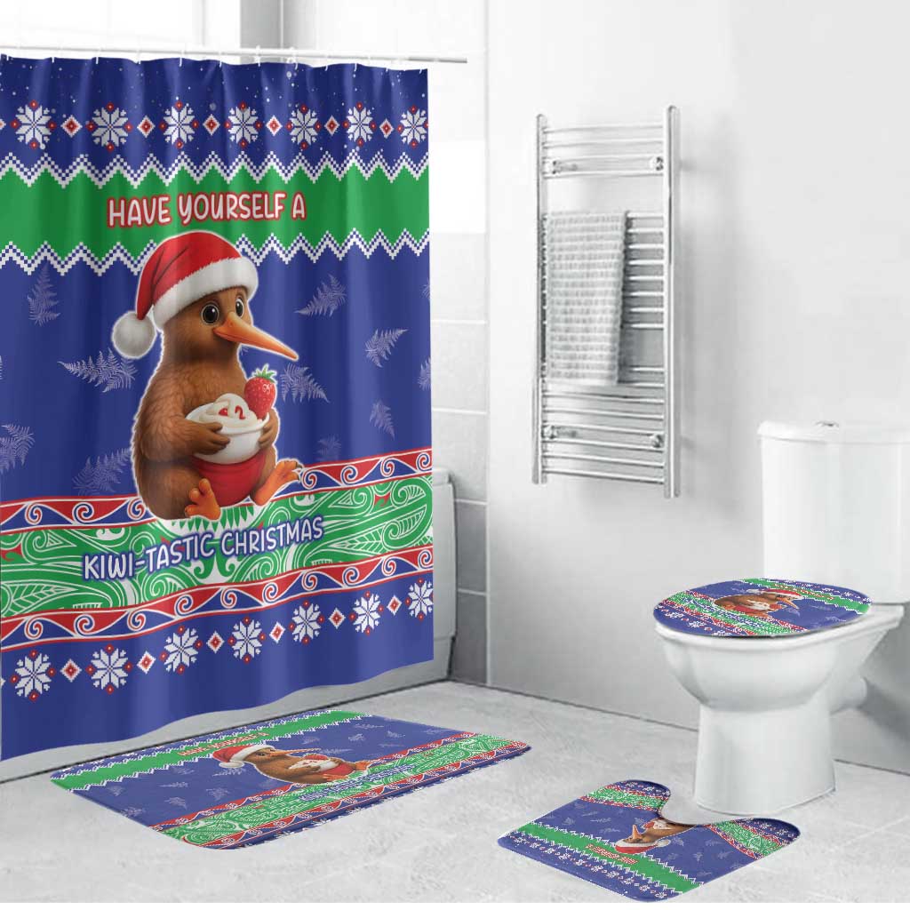 New Zealand Christmas Bathroom Set Have Yourself A Kiwi-tastic Christmas - Polynesian Pride