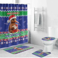 New Zealand Christmas Bathroom Set Have Yourself A Kiwi-tastic Christmas - Polynesian Pride