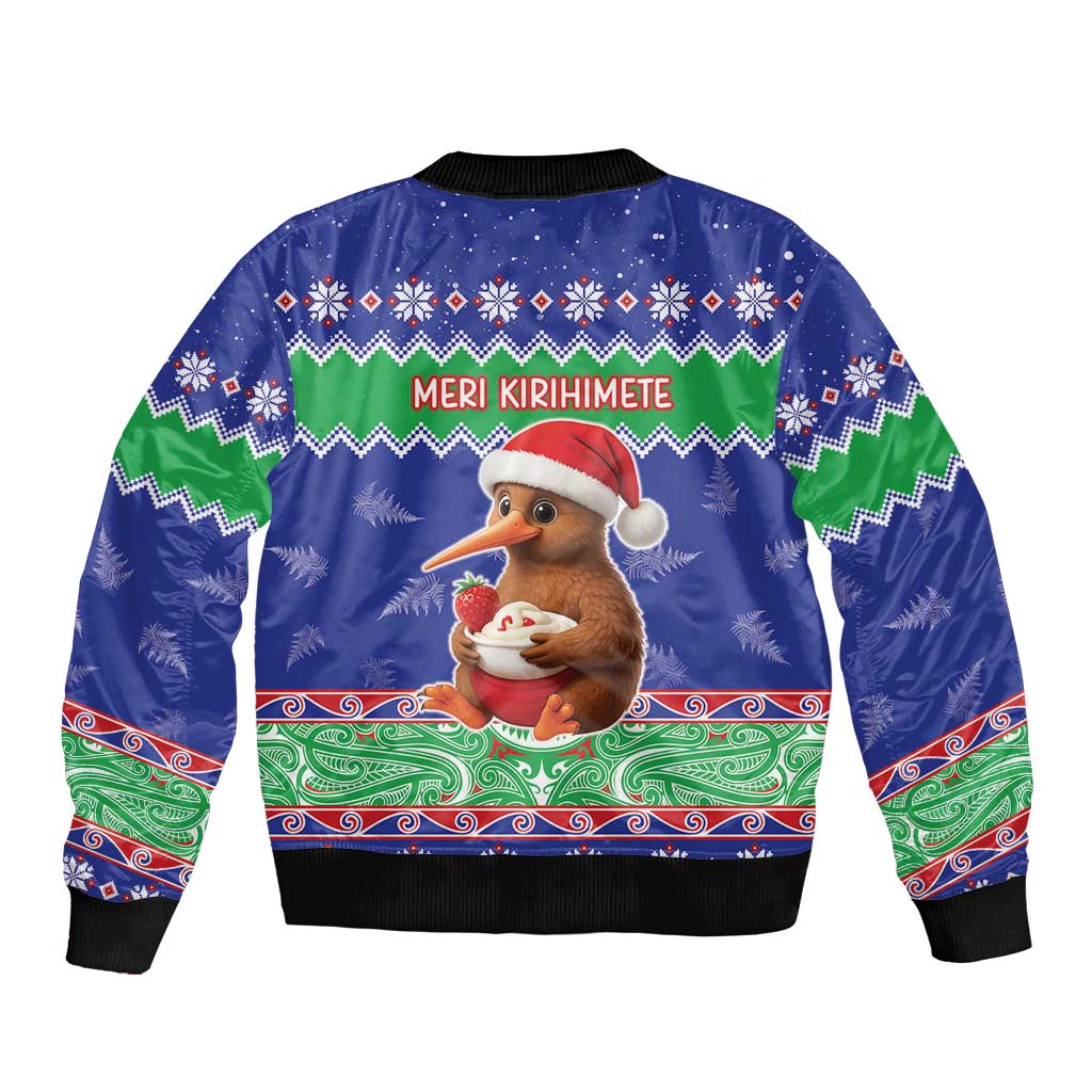 New Zealand Christmas Bomber Jacket Have Yourself A Kiwi-tastic Christmas - Polynesian Pride
