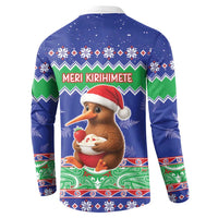 New Zealand Christmas Button Sweatshirt Have Yourself A Kiwi-tastic Christmas - Polynesian Pride