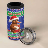 New Zealand Christmas 4 in 1 Can Cooler Tumbler Have Yourself A Kiwi-tastic Christmas - Polynesian Pride