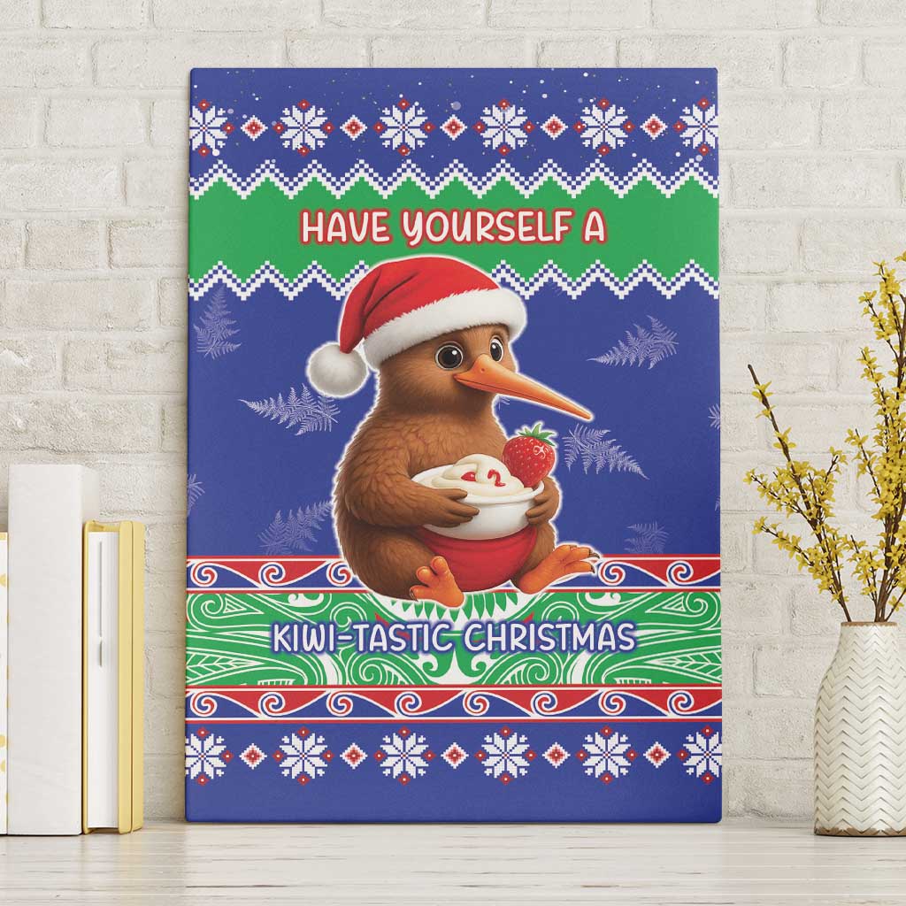 New Zealand Christmas Canvas Wall Art Have Yourself A Kiwi-tastic Christmas - Polynesian Pride