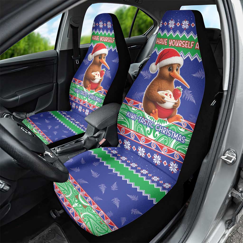 New Zealand Christmas Car Seat Cover Have Yourself A Kiwi-tastic Christmas - Polynesian Pride