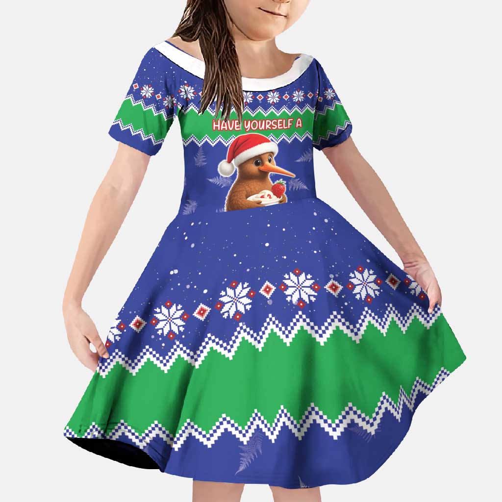New Zealand Christmas Family Matching Mermaid Dress and Hawaiian Shirt Have Yourself A Kiwi-tastic Christmas - Polynesian Pride