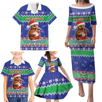 New Zealand Christmas Family Matching Puletasi and Hawaiian Shirt Have Yourself A Kiwi-tastic Christmas - Polynesian Pride