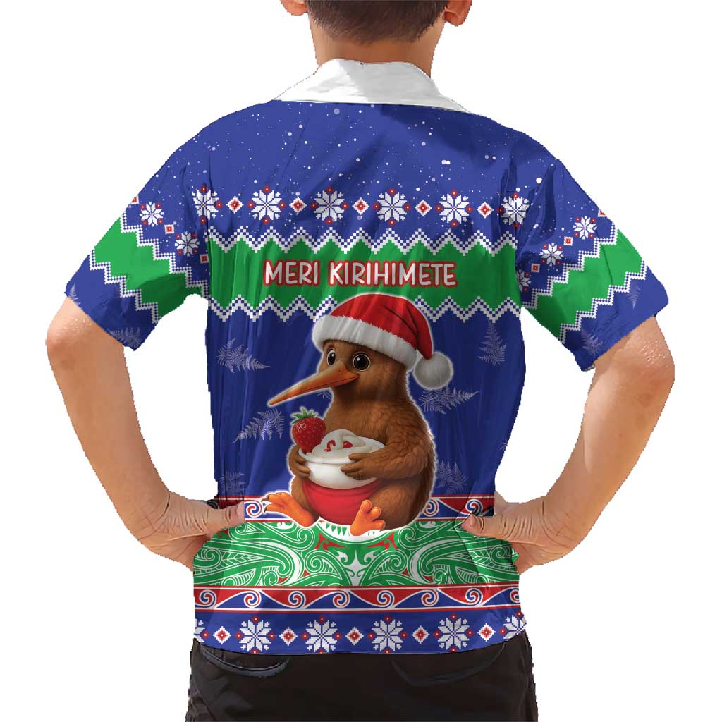 New Zealand Christmas Kid Hawaiian Shirt Have Yourself A Kiwi-tastic Christmas - Polynesian Pride