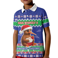New Zealand Christmas Kid Polo Shirt Have Yourself A Kiwi-tastic Christmas - Polynesian Pride
