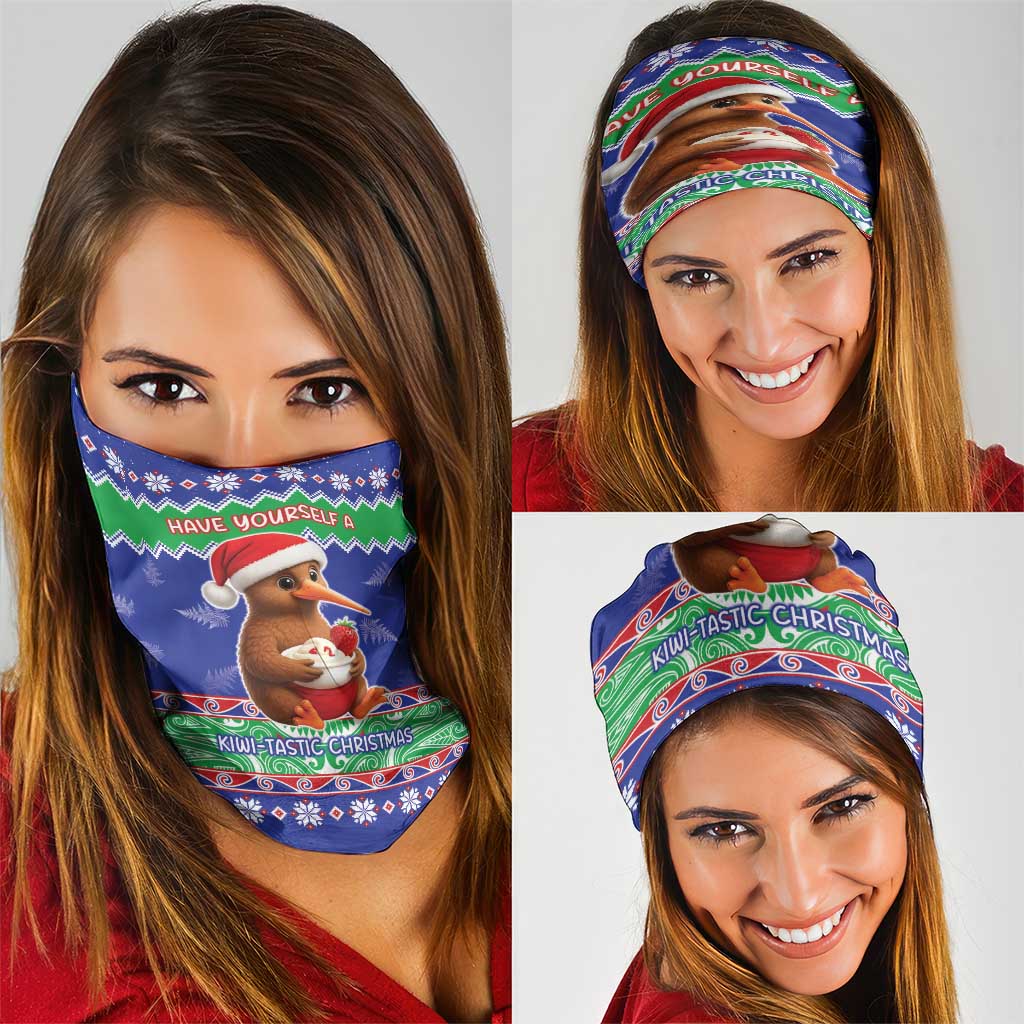 New Zealand Christmas Neck Gaiter Have Yourself A Kiwi-tastic Christmas - Polynesian Pride