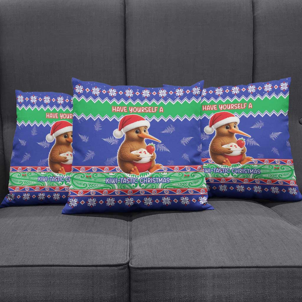 New Zealand Christmas Pillow Cover Have Yourself A Kiwi-tastic Christmas - Polynesian Pride