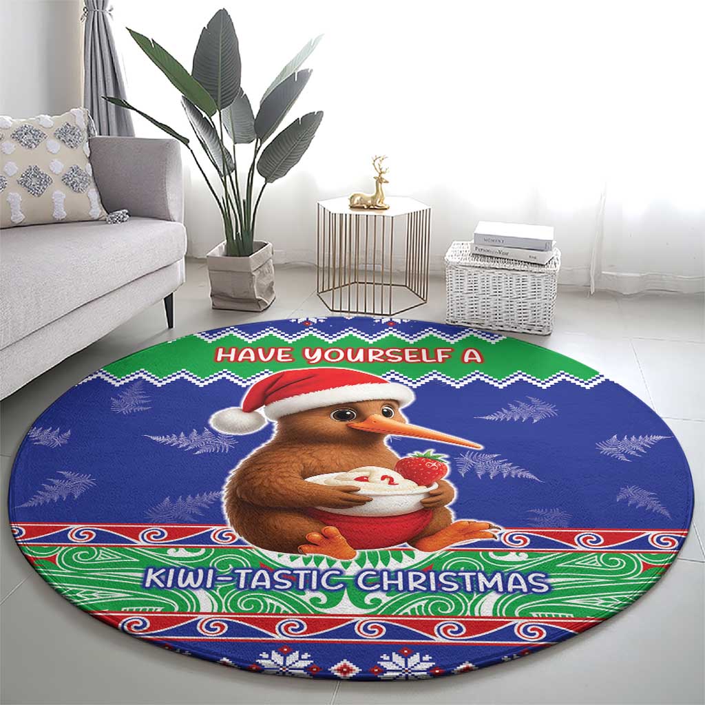 New Zealand Christmas Round Carpet Have Yourself A Kiwi-tastic Christmas - Polynesian Pride