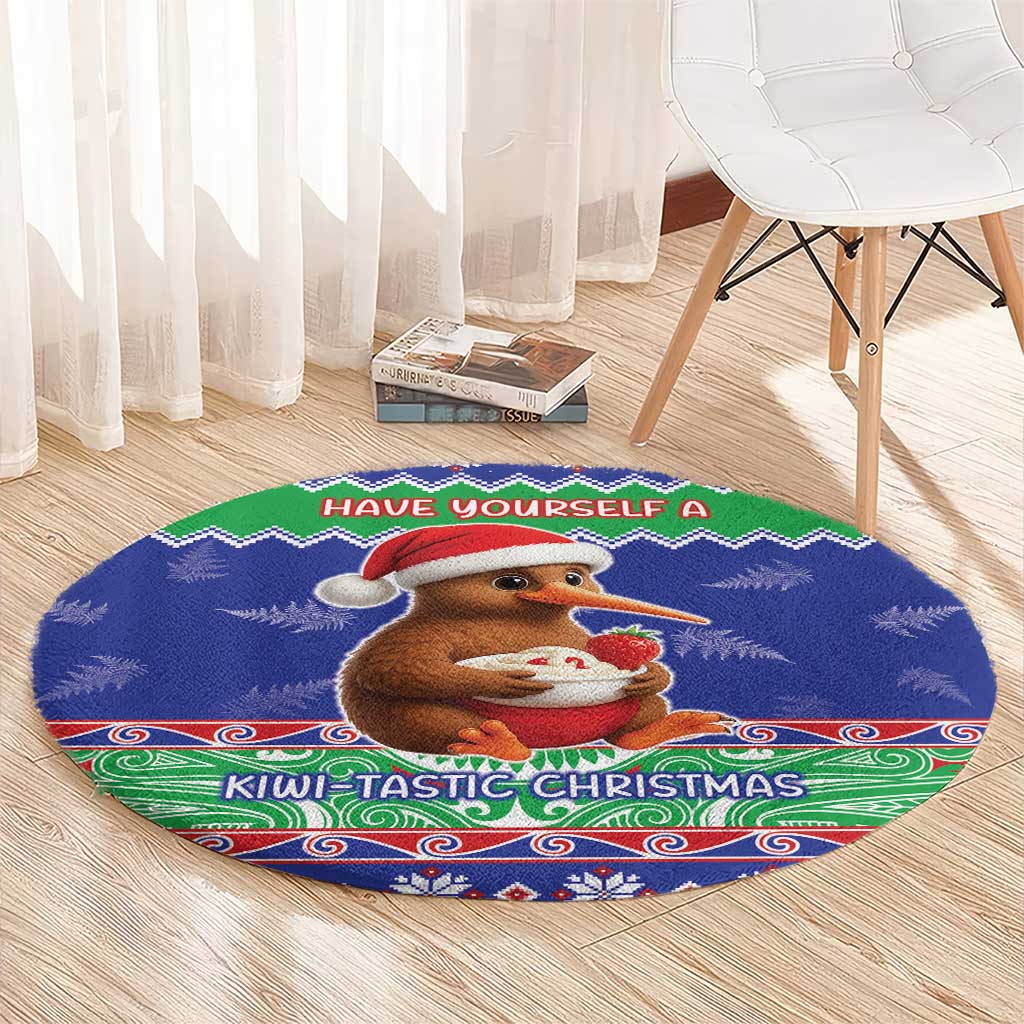 New Zealand Christmas Round Carpet Have Yourself A Kiwi-tastic Christmas - Polynesian Pride
