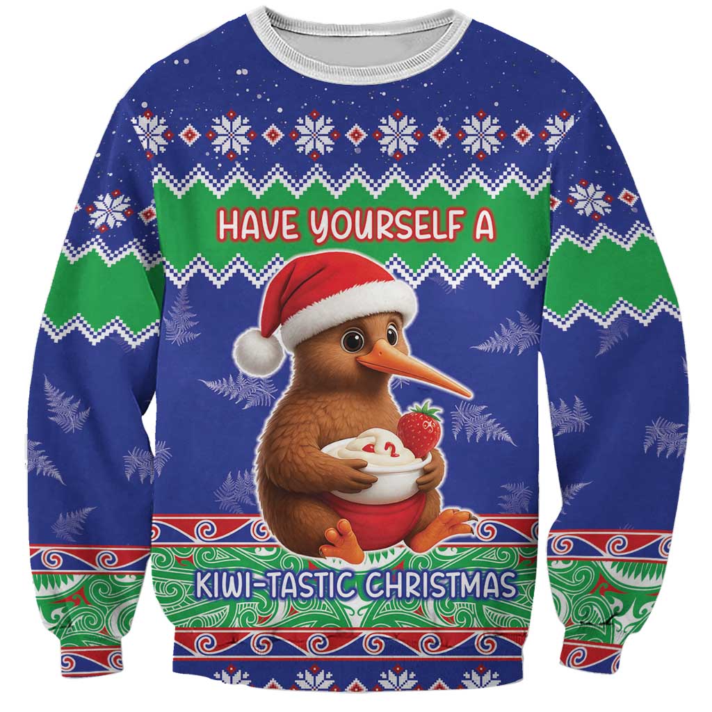 New Zealand Christmas Sweatshirt Have Yourself A Kiwi-tastic Christmas - Polynesian Pride