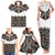 New Zealand Aotearoa Family Matching Tank Maxi Dress and Hawaiian Shirt Taniko Art Simple Style LT05 - Polynesian Pride