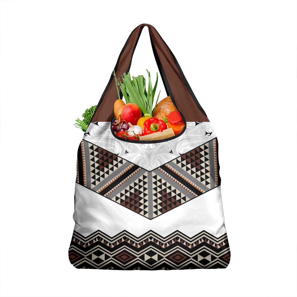 New Zealand Aotearoa Grocery Bag Taniko Art Simple Style