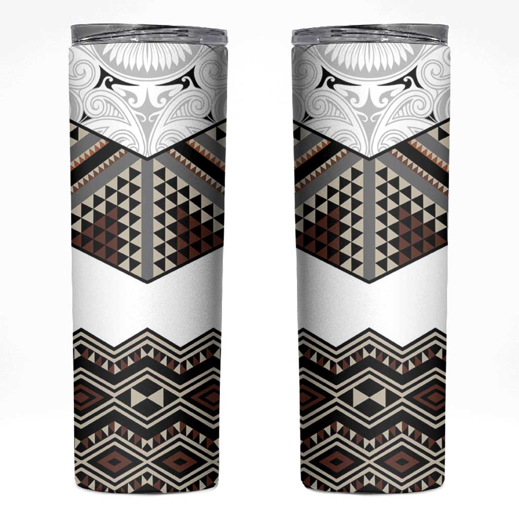 New Zealand Aotearoa Skinny Tumbler Taniko Art Simple Style
