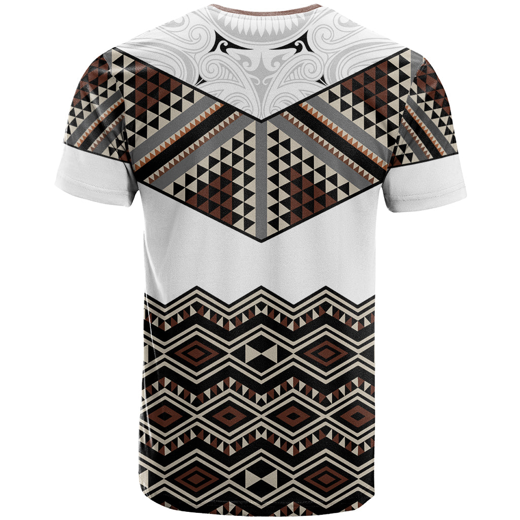 New Zealand Aotearoa T Shirt Taniko Art Simple Style LT05 - Polynesian Pride