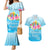 Universal Human Rights Month Couples Matching Mermaid Dress and Hawaiian Shirt Polynesian Style LT05 Blue - Polynesian Pride