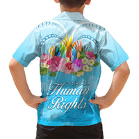 Universal Human Rights Month Family Matching Short Sleeve Bodycon Dress and Hawaiian Shirt Polynesian Style LT05 - Polynesian Pride