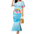 Universal Human Rights Month Mermaid Dress Polynesian Style LT05 Women Blue - Polynesian Pride