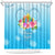 Universal Human Rights Month Shower Curtain Polynesian Style LT05 Blue - Polynesian Pride