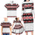 New Zealand Aotearoa Family Matching Long Sleeve Bodycon Dress and Hawaiian Shirt With Kowhaiwhai Pattern Red Version LT05 - Polynesian Pride