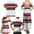 New Zealand Aotearoa Family Matching Summer Maxi Dress and Hawaiian Shirt With Kowhaiwhai Pattern Red Version LT05 - Polynesian Pride