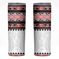 New Zealand Aotearoa Skinny Tumbler With Kowhaiwhai Pattern Red Version