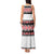 New Zealand Aotearoa Tank Maxi Dress With Kowhaiwhai Pattern Red Version LT05 - Polynesian Pride