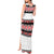 New Zealand Aotearoa Tank Maxi Dress With Kowhaiwhai Pattern Red Version LT05 - Polynesian Pride