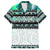 New Zealand Aotearoa Family Matching Off Shoulder Long Sleeve Dress and Hawaiian Shirt With Paua Shell Kowhaiwhai Pattern LT05 Dad's Shirt - Short Sleeve Green - Polynesian Pride