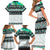 New Zealand Aotearoa Family Matching Short Sleeve Bodycon Dress and Hawaiian Shirt With Paua Shell Kowhaiwhai Pattern LT05 - Polynesian Pride