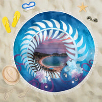 New Zealand Matapouri Beach Landscape Beach Blanket LT05 One Size 150cm Blue - Polynesian Pride
