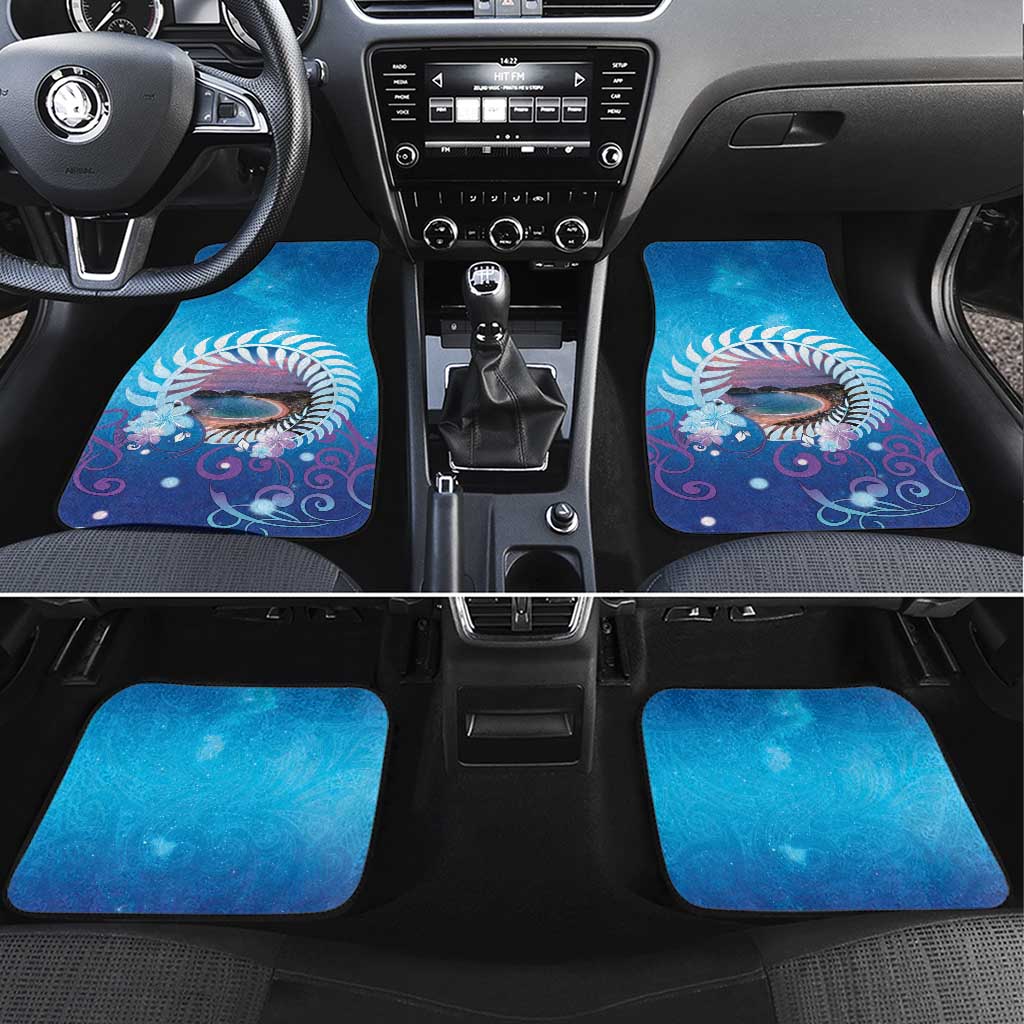 New Zealand Matapouri Beach Landscape Car Mats LT05 Set 4pcs Blue - Polynesian Pride