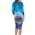 New Zealand Matapouri Beach Landscape Family Matching Long Sleeve Bodycon Dress and Hawaiian Shirt