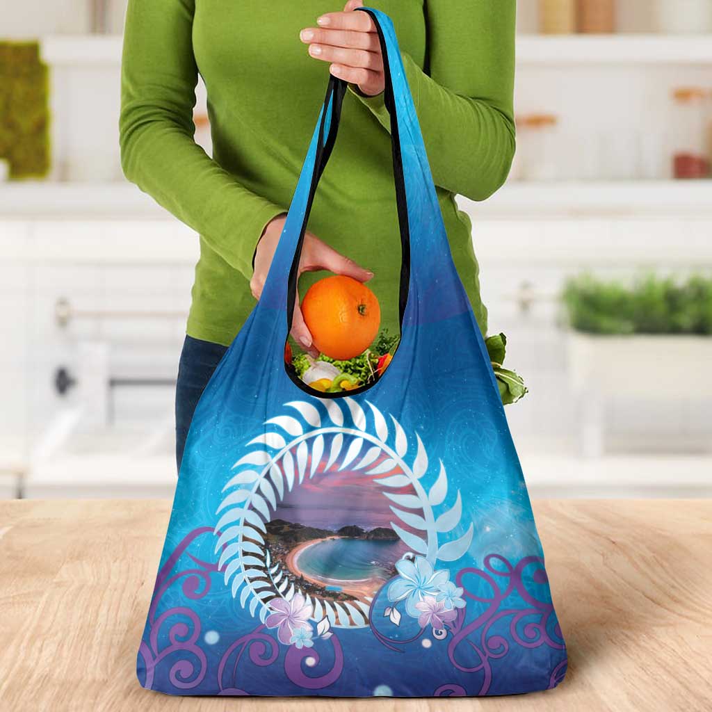 New Zealand Matapouri Beach Landscape Grocery Bag LT05 - Polynesian Pride