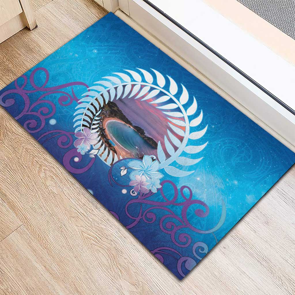 New Zealand Matapouri Beach Landscape Rubber Doormat LT05 - Polynesian Pride