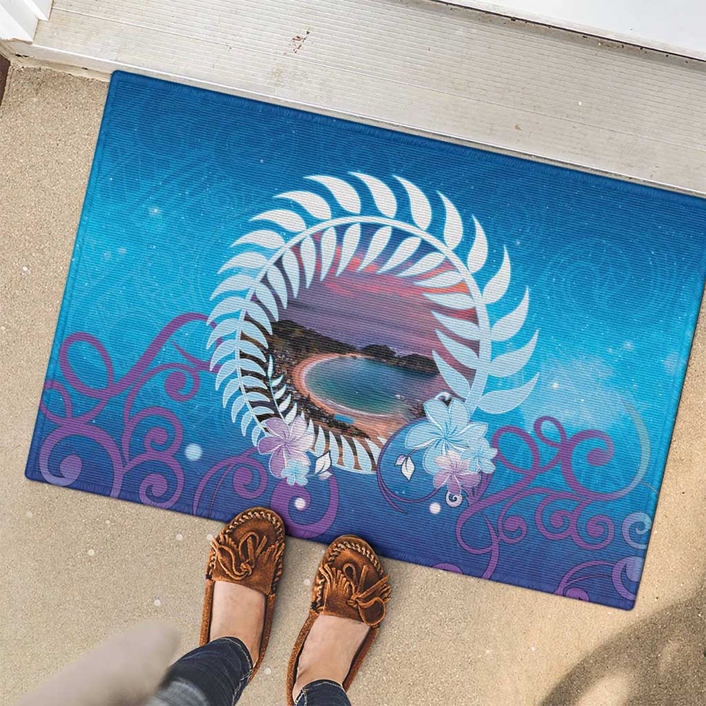 New Zealand Matapouri Beach Landscape Rubber Doormat LT05 - Polynesian Pride
