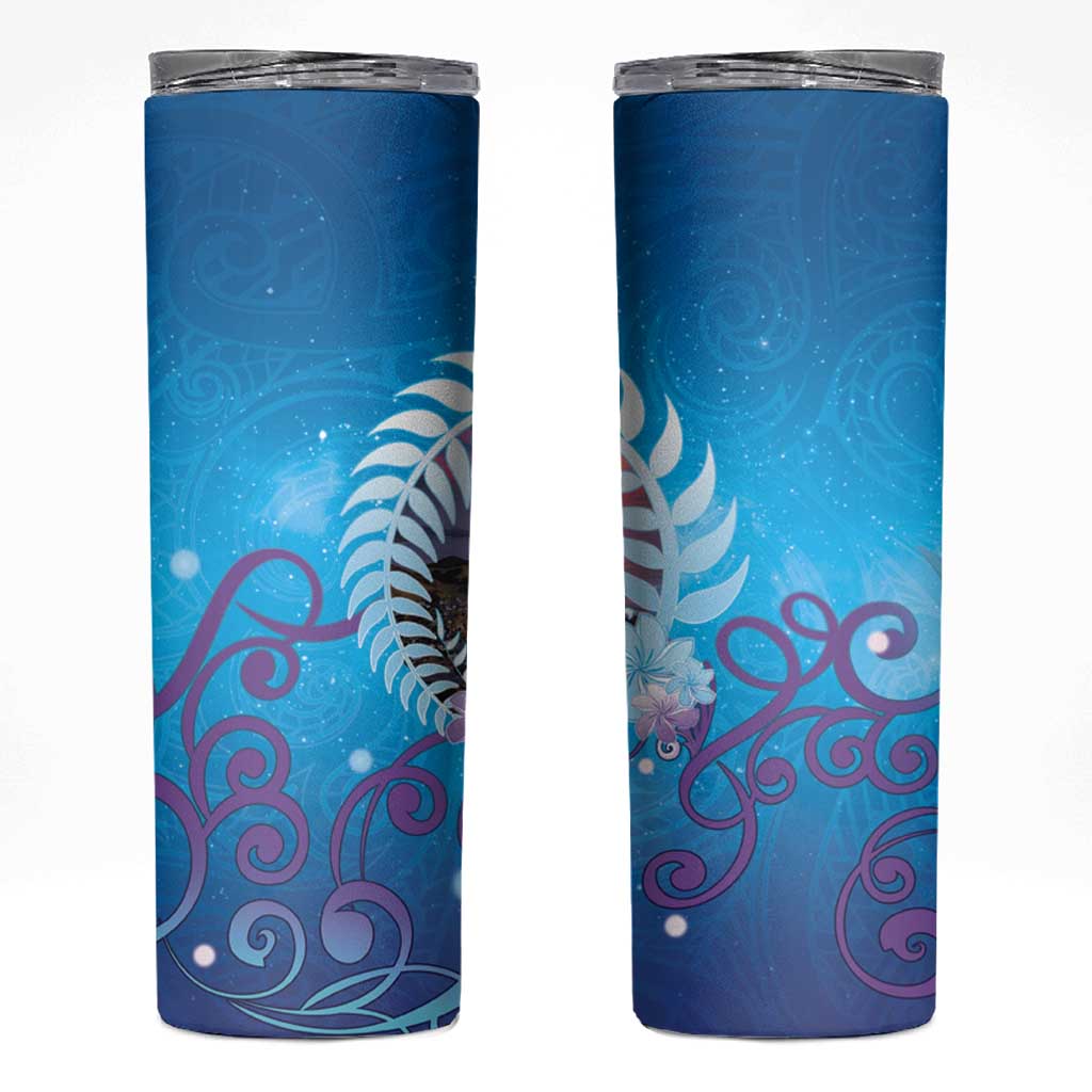 New Zealand Matapouri Beach Landscape Skinny Tumbler