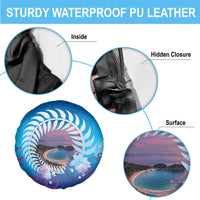 New Zealand Matapouri Beach Landscape Spare Tire Cover LT05 - Polynesian Pride