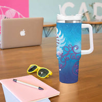 New Zealand Matapouri Beach Landscape Tumbler With Handle LT05 - Polynesian Pride