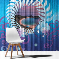 New Zealand Matapouri Beach Landscape Window Curtain LT05 - Polynesian Pride