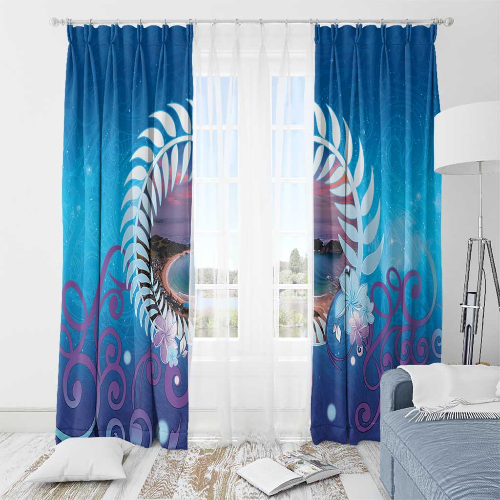 New Zealand Matapouri Beach Landscape Window Curtain LT05 - Polynesian Pride