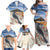 New Zealand Mount Taranaki Landscape Family Matching Off Shoulder Maxi Dress and Hawaiian Shirt Kokako Bird Polynesian Style