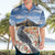 New Zealand Mount Taranaki Landscape Hawaiian Shirt Kokako Bird Polynesian Style